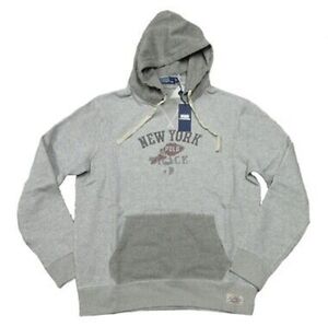 Polo Ralph Lauren New York Track P Wing Graphic Pullover Hoodie Mens MEDIUM